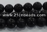 CAG8685 15.5 inches 6mm round matte tibetan agate gemstone beads