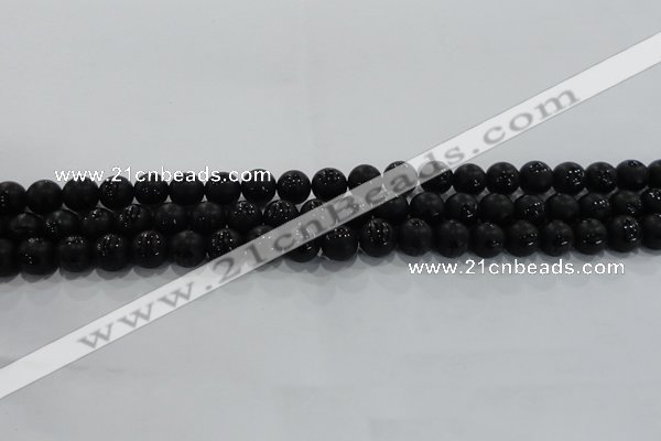 CAG8685 15.5 inches 6mm round matte tibetan agate gemstone beads