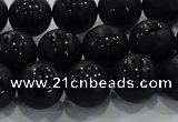 CAG8686 15.5 inches 8mm round matte tibetan agate gemstone beads