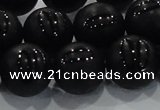 CAG8688 15.5 inches 12mm round matte tibetan agate gemstone beads