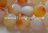 CAG869 15.5 inches 16mm faceted round agate gemstone beads