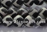 CAG8697 15.5 inches 10mm round matte tibetan agate gemstone beads