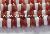 CAG8705 15.5 inches 6mm round matte tibetan agate gemstone beads