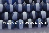 CAG8715 15.5 inches 6mm round matte tibetan agate gemstone beads