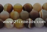 CAG8725 15.5 inches 6mm round matte madagascar agate beads