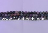 CAG8861 15.5 inches 6mm round matte india agate beads