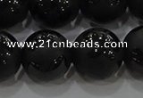 CAG8927 15.5 inches 10mm round matte black agate beads wholesale