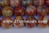 CAG9103 15.5 inches 10mm round red crazy lace agate beads