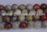 CAG9110 15.5 inches 4mm round Mexican crazy lace agate beads