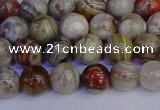 CAG9111 15.5 inches 6mm round Mexican crazy lace agate beads