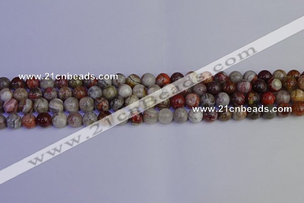 CAG9111 15.5 inches 6mm round Mexican crazy lace agate beads