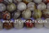 CAG9112 15.5 inches 8mm round Mexican crazy lace agate beads