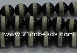 CAG9132 15.5 inches 6mm round tibetan agate beads wholesale