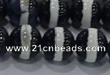 CAG9135 15.5 inches 12mm round tibetan agate beads wholesale