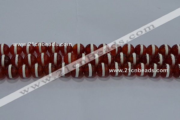 CAG9143 15.5 inches 12mm round tibetan agate beads wholesale