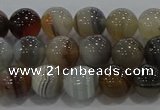 CAG9149 15.5 inches 8mm round line agate beads wholesale