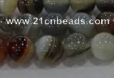 CAG9150 15.5 inches 10mm round line agate beads wholesale