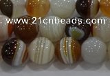 CAG9157 15.5 inches 10mm round line agate beads wholesale