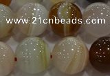 CAG9160 15.5 inches 16mm round line agate beads wholesale