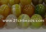 CAG9166 15.5 inches 12mm round line agate beads wholesale