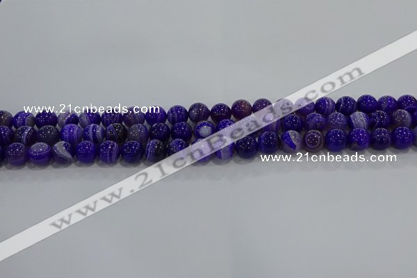 CAG9170 15.5 inches 6mm round line agate beads wholesale