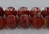 CAG9178 15.5 inches 8mm round line agate beads wholesale