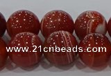 CAG9180 15.5 inches 12mm round line agate beads wholesale