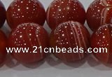 CAG9182 15.5 inches 16mm round line agate beads wholesale