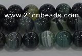 CAG9186 15.5 inches 8mm round line agate beads wholesale