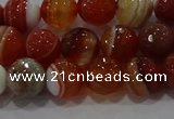 CAG9231 15.5 inches 8mm faceted round line agate beads wholesale