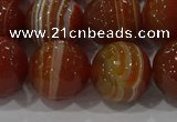 CAG9234 15.5 inches 14mm faceted round line agate beads wholesale