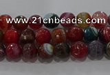 CAG9262 15.5 inches 4mm faceted round line agate beads wholesale