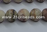 CAG9293 15.5 inches 10mm round matte Mexican crazy lace agate beads