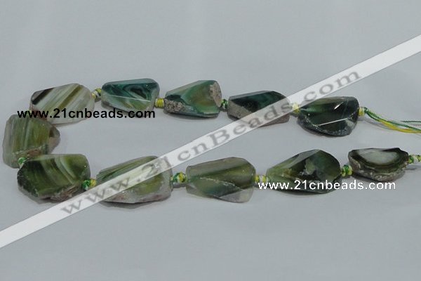 CAG932 16 inches rough agate gemstone nugget beads wholesale