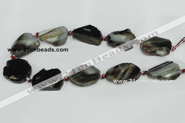 CAG933 16 inches rough agate gemstone nugget beads wholesale