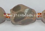 CAG935 16 inches rough agate gemstone nugget beads wholesale