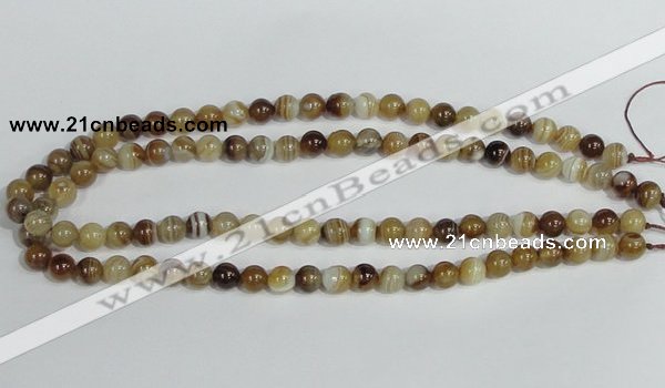 CAG937 16 inches 8mm round madagascar agate gemstone beads