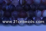 CAG9371 15.5 inches 6mm round matte botswana agate beads