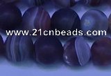 CAG9374 15.5 inches 12mm round matte botswana agate beads