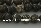 CAG9382 15.5 inches 8mm round matte turritella agate beads