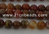 CAG9391 15.5 inches 6mm round red moss agate beads wholesale