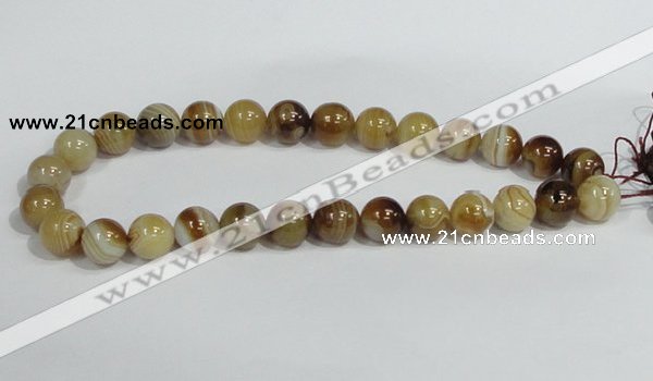 CAG940 16 inches 14mm round madagascar agate gemstone beads