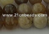 CAG9404 15.5 inches 12mm round ocean fossil agate beads wholesale