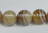 CAG941 16 inches 16mm round madagascar agate gemstone beads