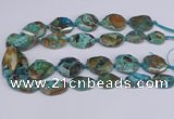 CAG9412 15.5 inches 20*25mm - 25*35mm freeform ocean agate beads