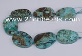 CAG9413 15.5 inches 40*50mm - 42*55mm freeform ocean agate beads