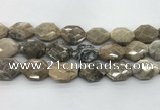 CAG9441 18*22mm - 18*25mm faceted octagonal chrysanthemum agate beads