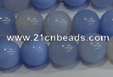 CAG9447 15.5 inches 8mm round blue agate beads wholesale