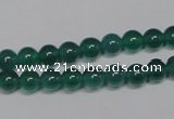 CAG953 15.5 inches 6mm round green agate gemstone beads wholesale