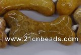 CAG9538 15.5 inches 22*40mm - 25*45mm bone chrysanthemum agate beads